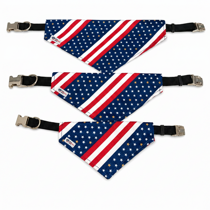 Sgt. Stubby Patriotic Dog Bandana Collar 2-in-1 | American Heroes Edition 1